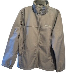 Columbia Sportswear Co. Light Gray Full-Zip Jacket Sz L